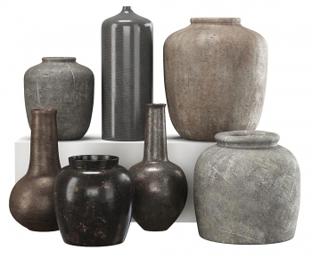 Modern Wabi-sabi Style Clay Pot-ID:766649283