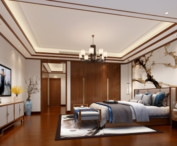 New Chinese Style Bedroom-ID:474668983