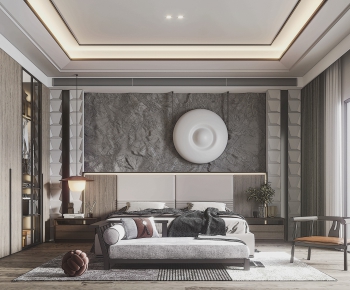 New Chinese Style Bedroom-ID:616162062
