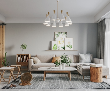 Nordic Style A Living Room-ID:977952962