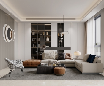 Modern A Living Room-ID:355535984