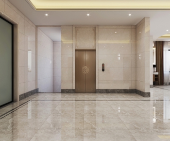 New Chinese Style Corridor Elevator Hall-ID:707825909