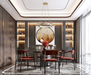 New Chinese Style Dining Room-ID:318985942