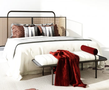 New Chinese Style Double Bed-ID:310987957