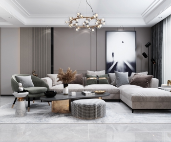 Modern A Living Room-ID:347759788