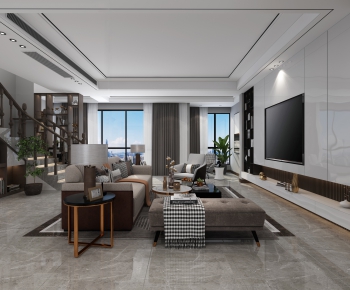 Modern A Living Room-ID:288403999