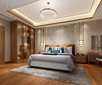 New Chinese Style Bedroom-ID:290602927