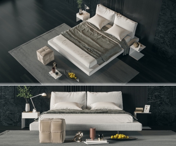 Modern Double Bed-ID:853159903