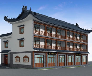Chinese Style Building Appearance-ID:776251081