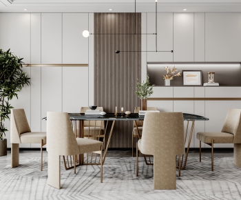 Modern Dining Table And Chairs-ID:442245967