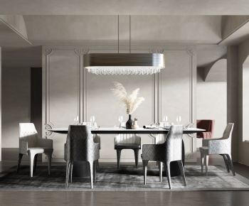Simple European Style Dining Room-ID:380281933