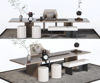 New Chinese Style Tea Tables And Chairs-ID:557446006