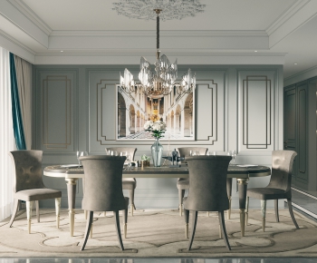 Simple European Style Dining Room-ID:294969081