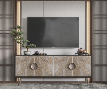 New Chinese Style TV Cabinet-ID:388854033
