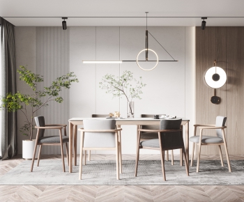Nordic Style Dining Room-ID:989676951