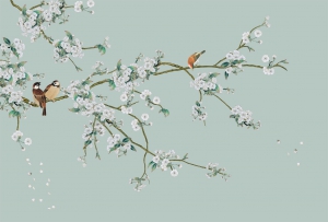 新中式花鸟装饰壁画-ID:725008019