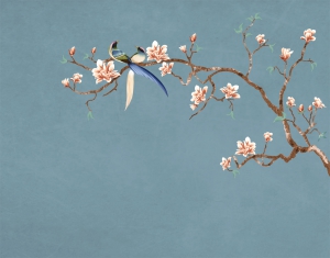 新中式花鸟壁画-ID:371664054
