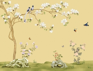 New Chinese StyleAnimal And Plant Pattern Wallpaper