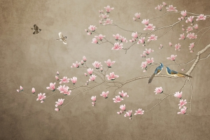 新中式花鸟壁纸-ID:517677074