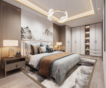 New Chinese Style Bedroom-ID:272265913