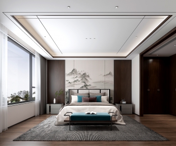 New Chinese Style Bedroom-ID:418180944