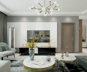 Modern A Living Room-ID:442204007