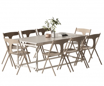 Nordic Style Dining Table And Chairs-ID:219024909