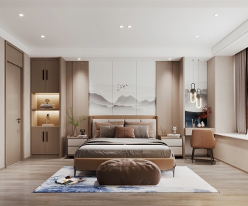 New Chinese Style Bedroom-ID:802726039