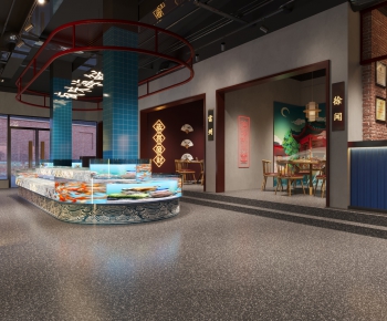 New Chinese Style Catering Space-ID:117818123
