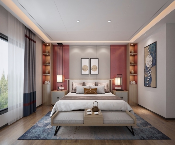 New Chinese Style Bedroom-ID:752974034