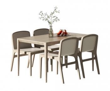 Wabi-sabi Style Dining Table And Chairs-ID:168158059