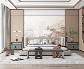 New Chinese Style Bedroom-ID:495307926
