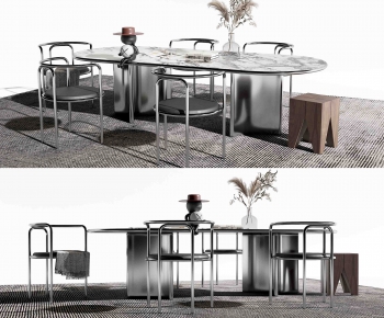 Modern Dining Table And Chairs-ID:834407097