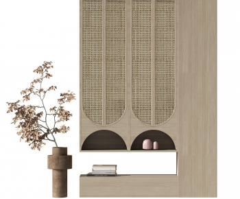 Wabi-sabi Style Decorative Cabinet-ID:162935975