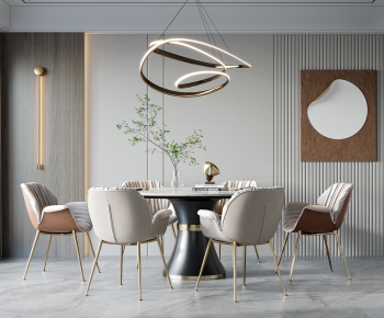 Modern Dining Table And Chairs-ID:495688926