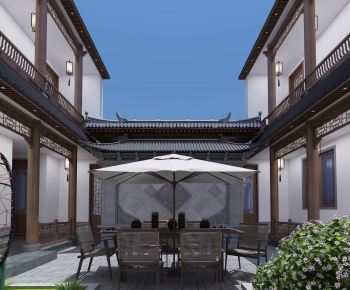 Chinese Style Courtyard/landscape-ID:438026911