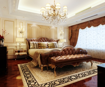Simple European Style Bedroom-ID:380486979