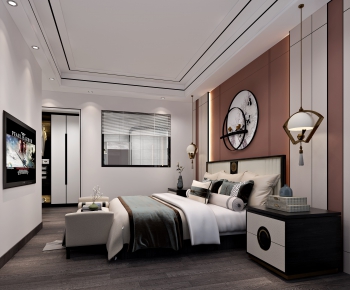 New Chinese Style Bedroom-ID:362079185