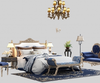 European Style Double Bed-ID:897614964