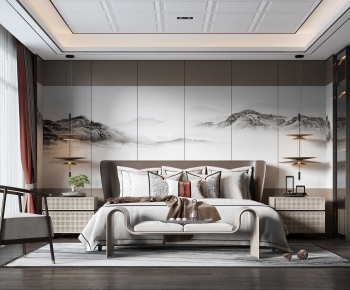 New Chinese Style Bedroom-ID:862744097