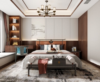 New Chinese Style Bedroom-ID:259732961