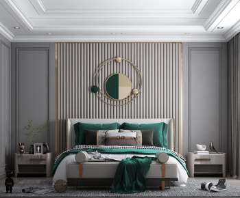 Simple European Style Bedroom-ID:722785006