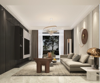 Modern A Living Room-ID:744754088