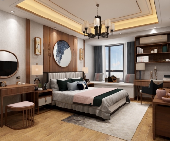 New Chinese Style Bedroom-ID:544874912