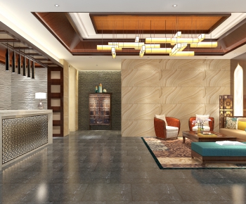 New Chinese Style Lobby Hall-ID:229301938
