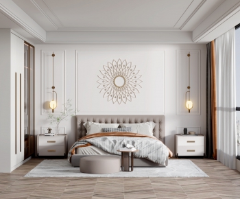 Simple European Style Bedroom-ID:205302006