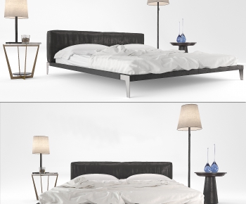 Modern Double Bed-ID:164525035