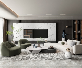 Modern A Living Room-ID:679459691