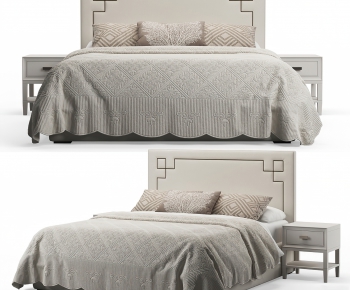 Modern Double Bed-ID:649367094