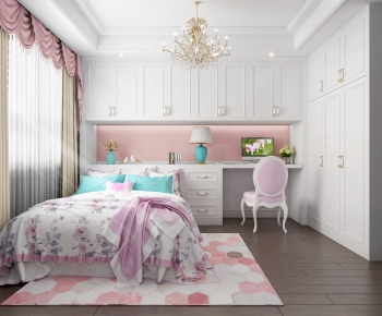 Simple European Style Girl's Room Daughter's Room-ID:398597965
